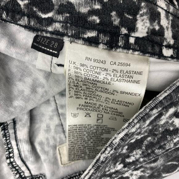 DIESEL Malphas Corduroy Skinny Pant Sz 28 Abstract Print - Picture 8 of 9